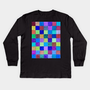 Color Squares Kids Long Sleeve T-Shirt